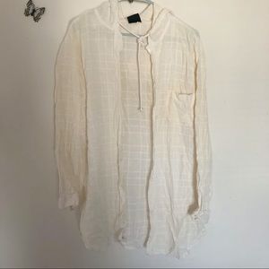 Vintage Dotti Button Down with Hood